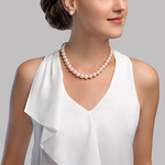 10.5-11.5mm White Freshwater Pearl Necklace - AAA Quality - Secondary Image