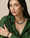 10-11mm Tahitian South Sea Multicolor Pearl Necklace - Secondary Image
