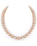 11.5-12.5mm Peach Freshwater Pearl Necklace - AAA Quality