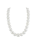 11-13mm White South Sea Drop Shape Pearl Necklace - PSL Certified