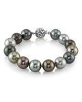11-12mm Tahitian South Sea Multicolor Pearl Bracelet- AAAA Quality