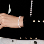 5.0-5.5mm Akoya White Pearl Bracelet - Model Image