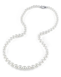 5.0-5.5mm Hanadama Akoya White Pearl Necklace