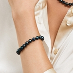 6.5-7.0mm Akoya Black Pearl Bracelet- Choose Your Quality - Model Image