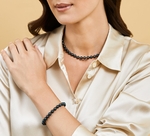 7.0-7.5mm Akoya Black Pearl Bracelet - Model Image