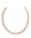 7.0-7.5mm Peach Freshwater Pearl Necklace - AAA Quality