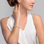 8.0-8.5mm Hanadama Akoya White Pearl Bracelet - Model Image