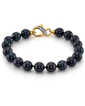 8.0-8.5mm Akoya Black Pearl Bracelet- Choose Your Quality - Third Image