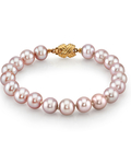 8.0-8.5mm Pink Freshwater Pearl Bracelet - AAA Quality - Third Image