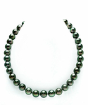 8-10mm Peacock Tahitian South Sea Pearl Necklace - AAAA Quality