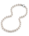 9.5-10mm Hanadama Akoya White Pearl Necklace