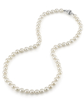 6.5-7.0mm Hanadama Akoya White Pearl Necklace