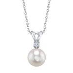 Akoya Pearl & Diamond Classic Pendant