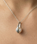 14K Gold White South Sea Pearl Regina Pendant - Secondary Image