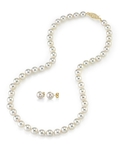 6.0-6.5mm Japanese Akoya Pearl Necklace & Earrings - Secondary Image