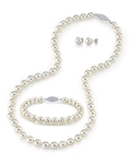 7.5-8.0mm Japanese Akoya White Pearl Set