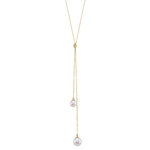 18K Gold White Freshwater Pearl Tincup Alicia Pendant