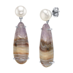 White Freshwater Pearl Chiara Earrings
