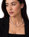 10.5-11.5mm Freshwater Multicolor Pearl Necklace - AAA Quality - Secondary Image