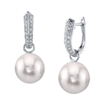 14K Gold Akoya Pearl & Diamond Charlie Earrings