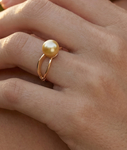 Golden South Sea Pearl Lana Ring - Secondary Image