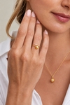 Golden South Sea Pearl & Diamond Valentina Ring - Model Image