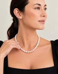 8.5-9.0mm Japanese Akoya White Pearl Necklace - AA+ Quality - Secondary Image