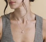 Akoya Pearl & Diamond Classic Pendant - Model Image