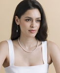 4.5-5.0mm White Freshwater Pearl Logan Necklace - Secondary Image