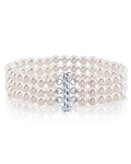 Triple Akoya Pearl Bracelet
