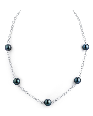Tahitian South Sea Round Pearl Tincup Necklace