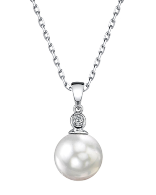 South Sea Pearl & Diamond Michelle Pendant