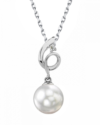 14K Gold South Sea Pearl & Diamond Symphony Pendant