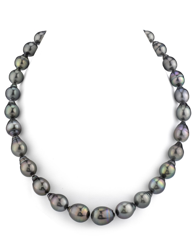 10-11mm Tahitian South Sea Pearl Drop-Shape Necklace