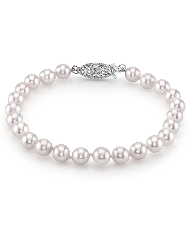 6.0-6.5mm Akoya White Pearl Bracelet