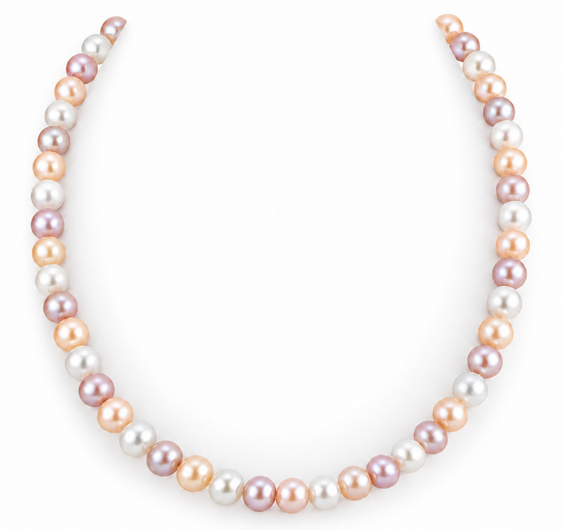7.0-7.5mm Freshwater Multicolor Pearl Necklace - AAAA Quality