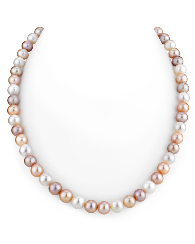 6.5-7.0mm Freshwater Multicolor Pearl Necklace - AAA Quality