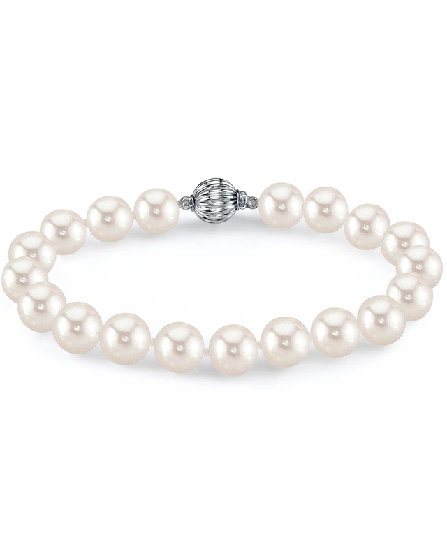 Beautiful Blue and White Pearl Couple Bracelet