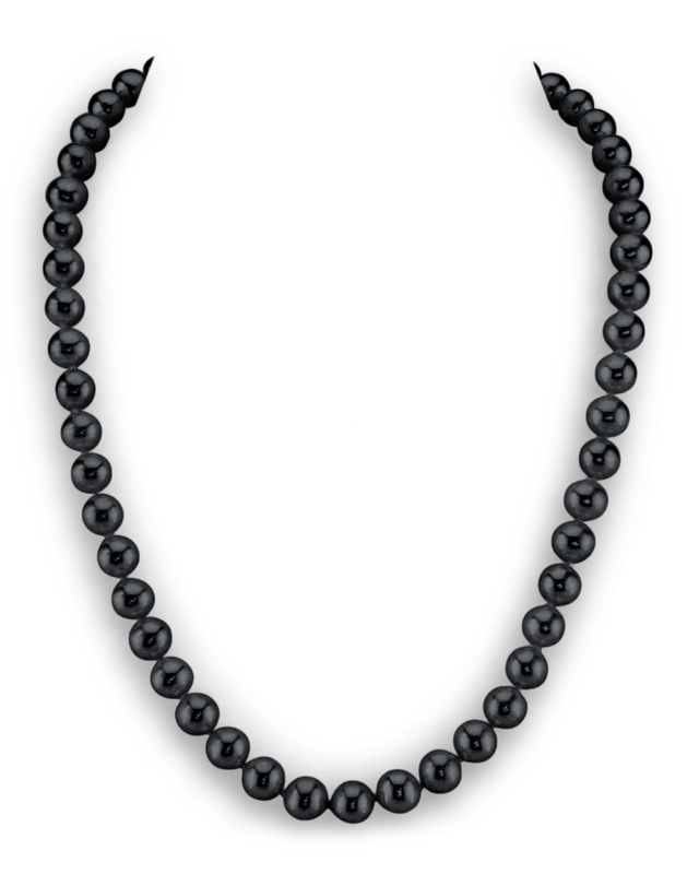 8.5-9.0mm Black Freshwater Pearl Necklace - AAA Quality