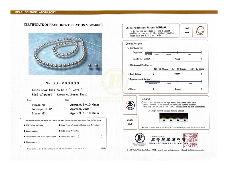 9.5-10.0mm Hanadama Pearl Set - Secondary Image