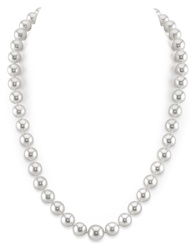 8-10mm Japanese Akoya White Pearl Necklace - AAA Quality