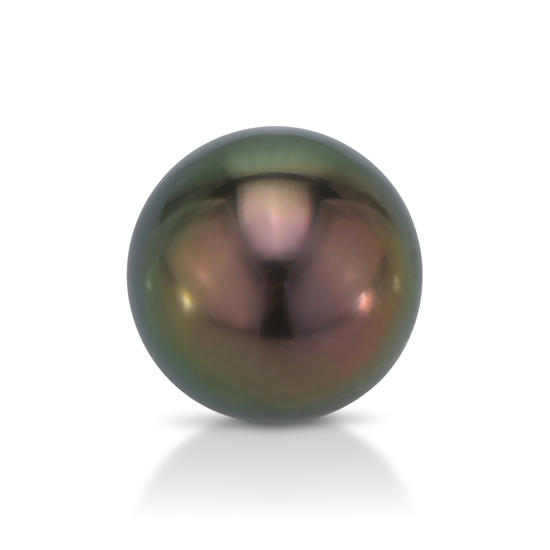 14.3mm Tahitian South Sea Peacock Pearl - PSL Certified