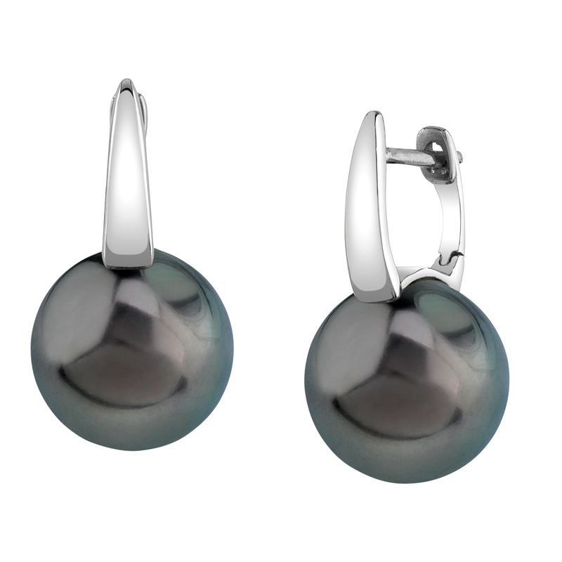 Tahitian South Sea Pearl Huggie Emily Earrings