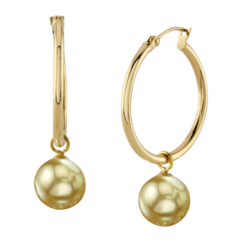 Golden South Sea Pearl Leane Earrings