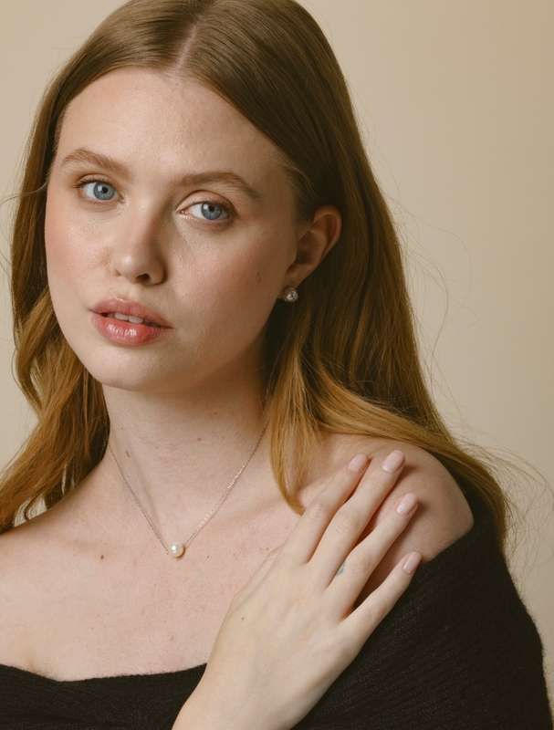 White South Sea Pearl Cora Earrings - Secondary Image