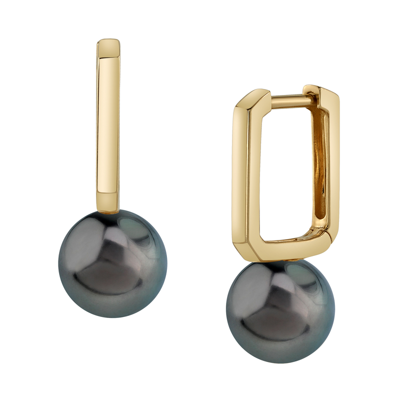 Tahitian South Sea Pearl Huggie Susie Earrings
