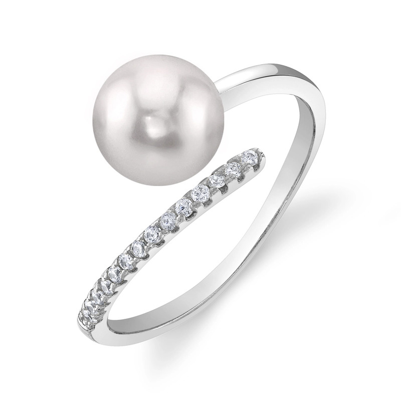 Akoya Pearl & Diamond Valentina Ring