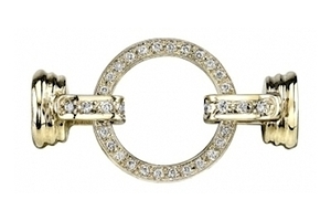 Diamond Joyce Clasp  18K Yellow Gold