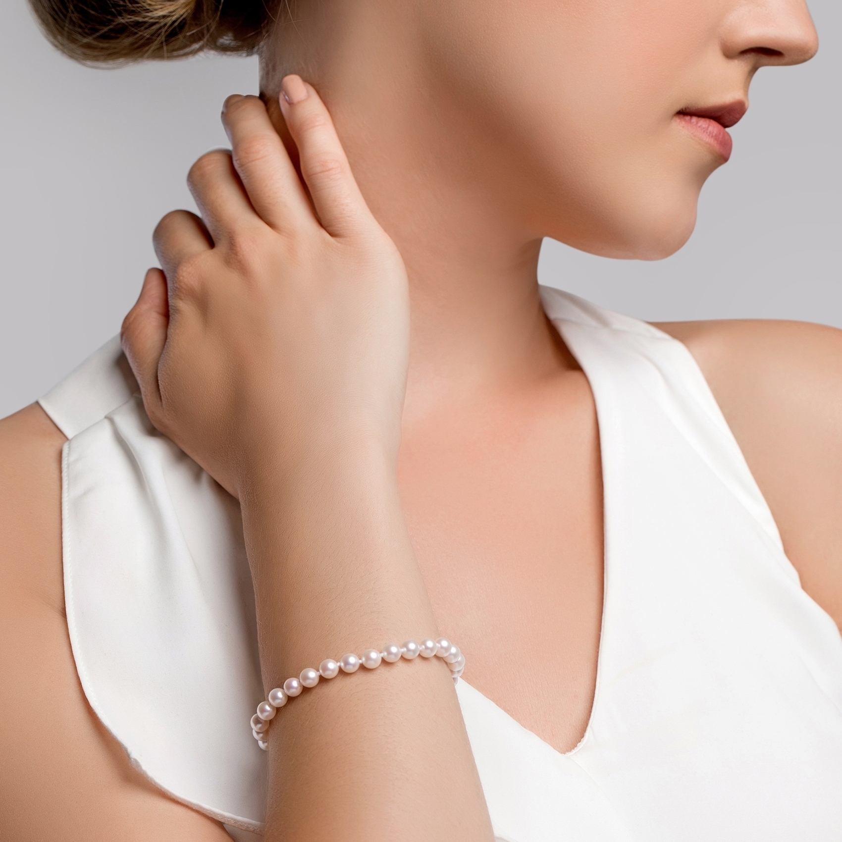 5.0-5.5mm Akoya White Pearl Bracelet