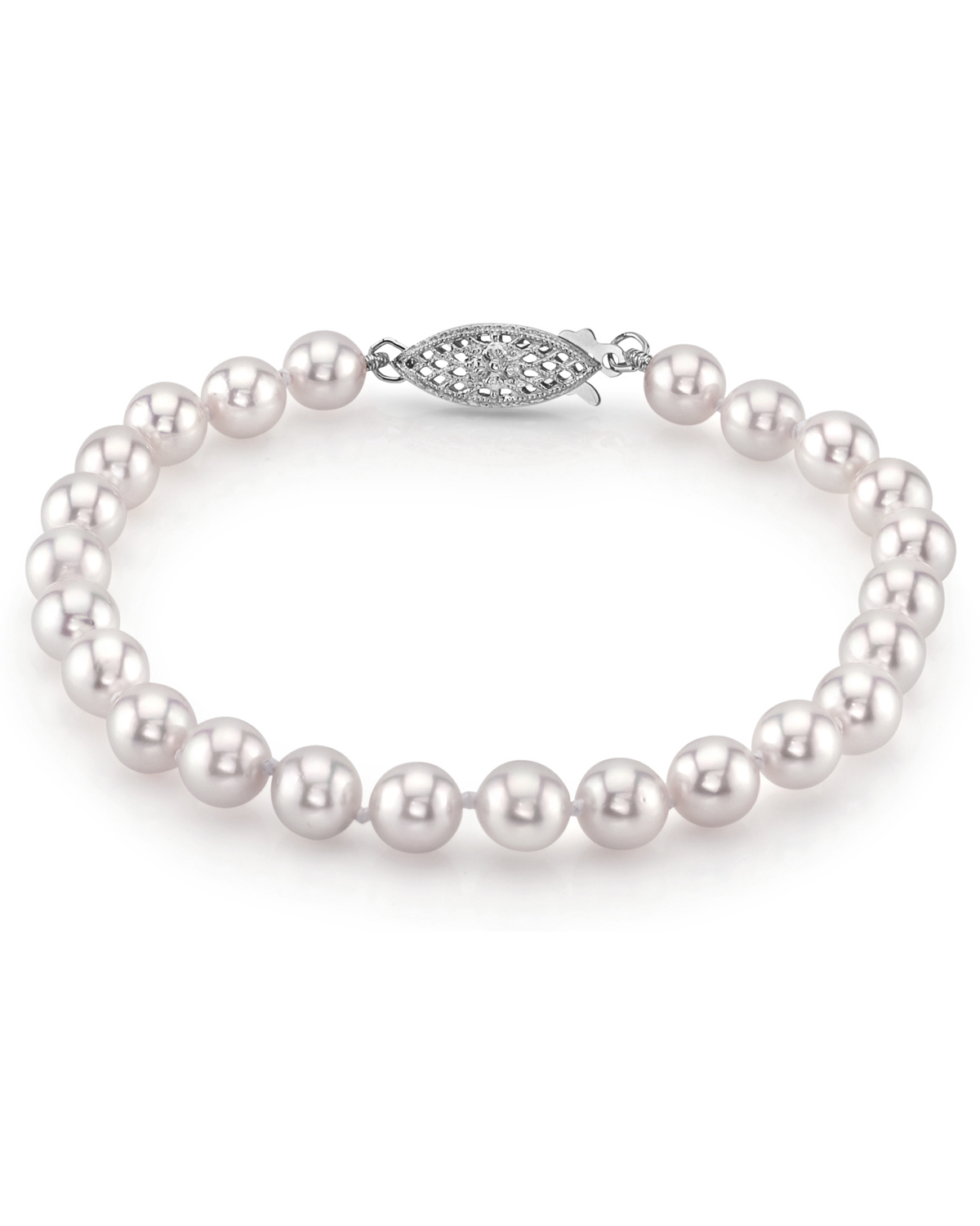 6.0-6.5mm Akoya White Pearl Bracelet